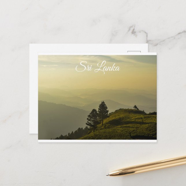 Sri Lanka  Vykort (Fram/Back In Situ)