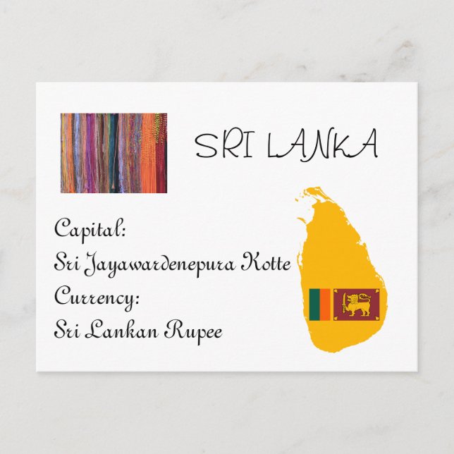 Sri Lanka Vykort (Framsida)