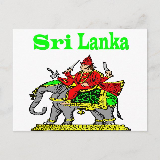 Sri Lanka Vykort (Framsida)
