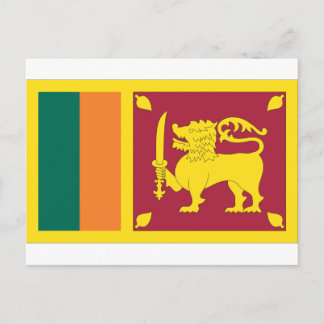 Sri Lankan Flagga Vykort