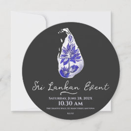 Sri Lankan karta i graffiti stil Spara Datumet