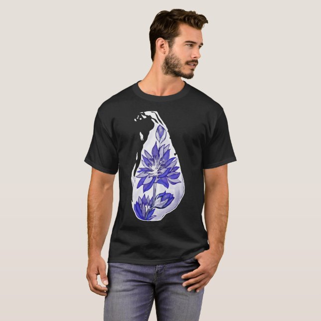 Sri Lankan karta i graffiti stil T Shirt (Hel framsida)
