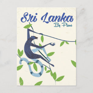 Sri Lankas apa vintage semester poster Vykort