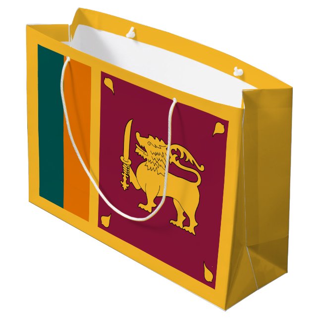Sri Lankas flagga (Baksidan Vinklad)