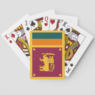 Sri Lankas flagga Casinokort