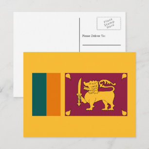 Sri Lankas flagga, Flagga av Sri Lanka Vykort
