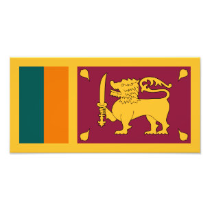 Sri Lankas flagga Fototryck