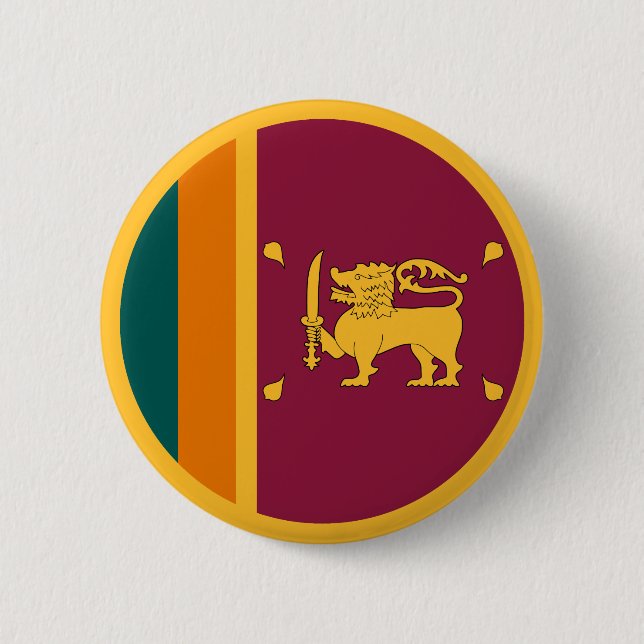 Sri Lankas flagga Knapp (Framsida)
