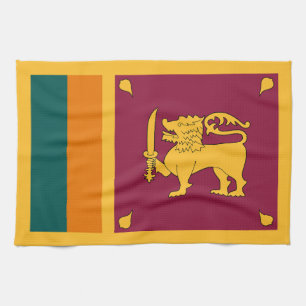 Sri Lankas flagga Kökshandduk