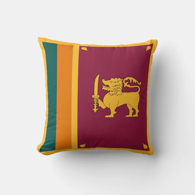 Sri Lankas flagga Kudde (Framsida)