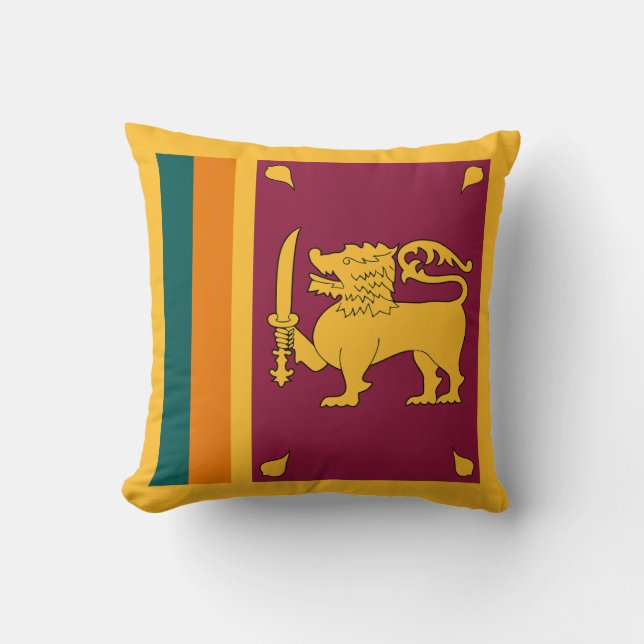Sri Lankas flagga Kudde (Framsida)