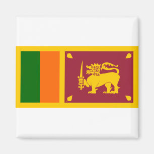Sri Lankas flagga Magnet