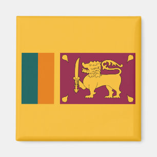 Sri Lankas flagga Magnet