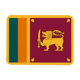 Sri Lankas flagga Magnet