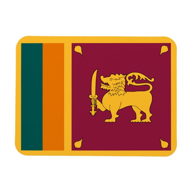 Sri Lankas flagga Magnet (Horisontell)