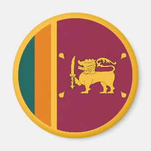 Sri Lankas flagga Magnet