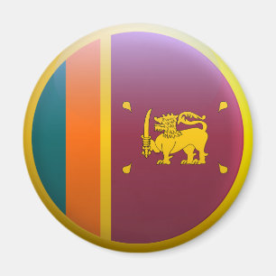 Sri Lankas flagga Magnet
