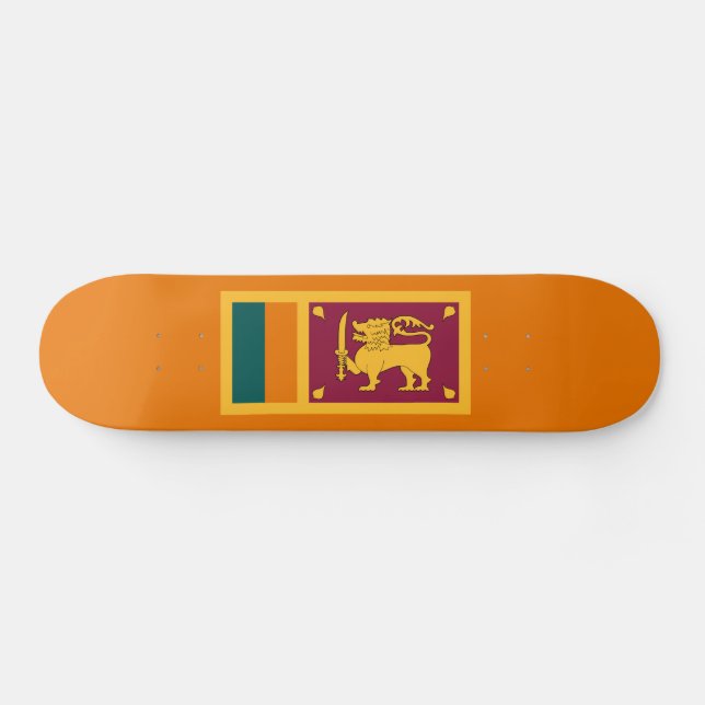 Sri Lankas flagga Mini Skateboard Bräda 18,5 Cm (Horz)