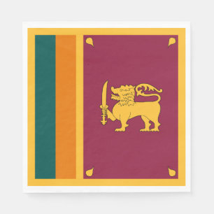 Sri Lankas flagga Pappersservett