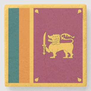Sri Lankas flagga Stenunderlägg