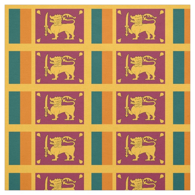 Sri Lankas flagga Tyg (Provkarta)