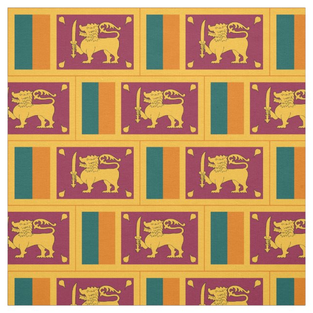 Sri Lankas flagga Tyg (Provkarta)