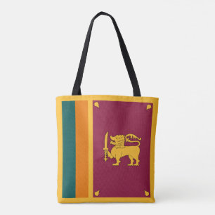 Sri Lankas flagga Tygkasse