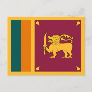 Sri Lankas flagga Vykort