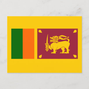 Sri Lankas flagga Vykort