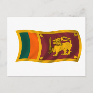 Sri Lankas flagga Vykort