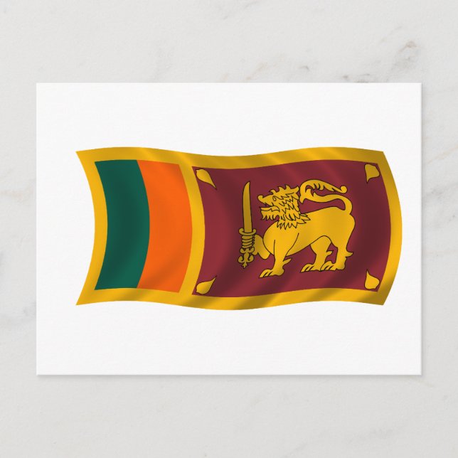 Sri Lankas flagga Vykort (Framsida)