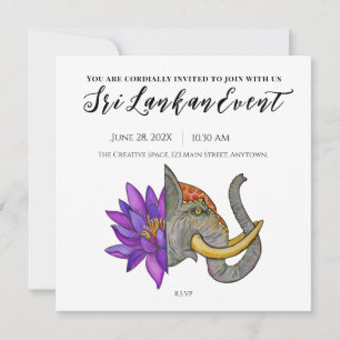 Sri Lankas konstnärliga design Spara Datumet