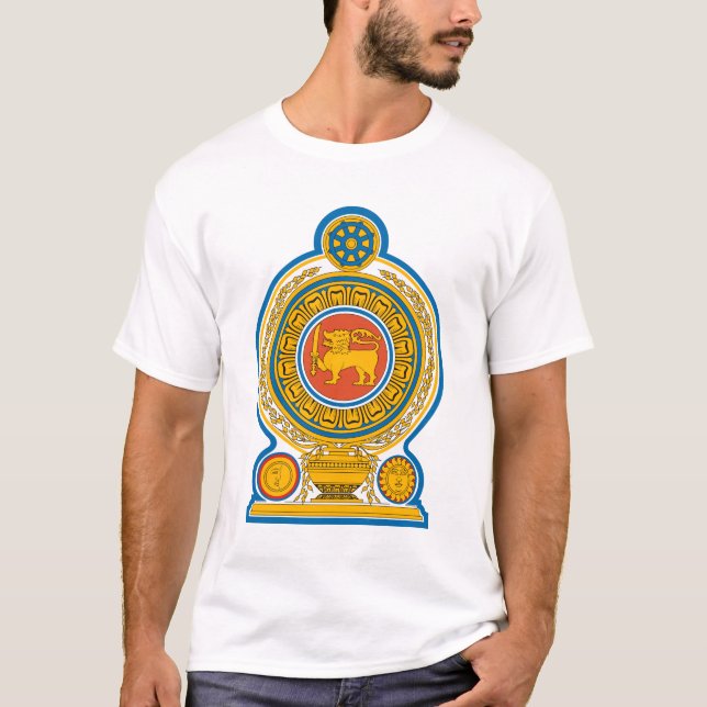 Sri Lankas nationella emblem T-Shirt (Framsida)