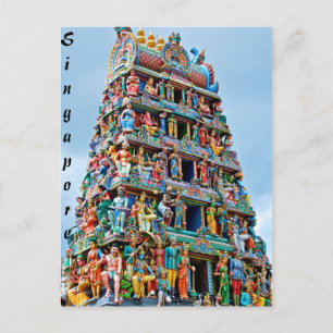 Sri Mariamman Temple Singapore Vykort