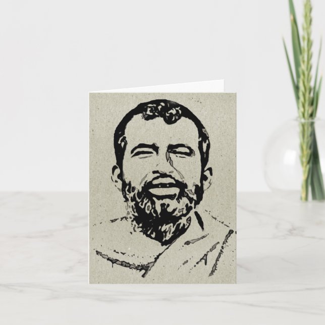 Sri Ramakrishna Note Card Kort (Framsida)