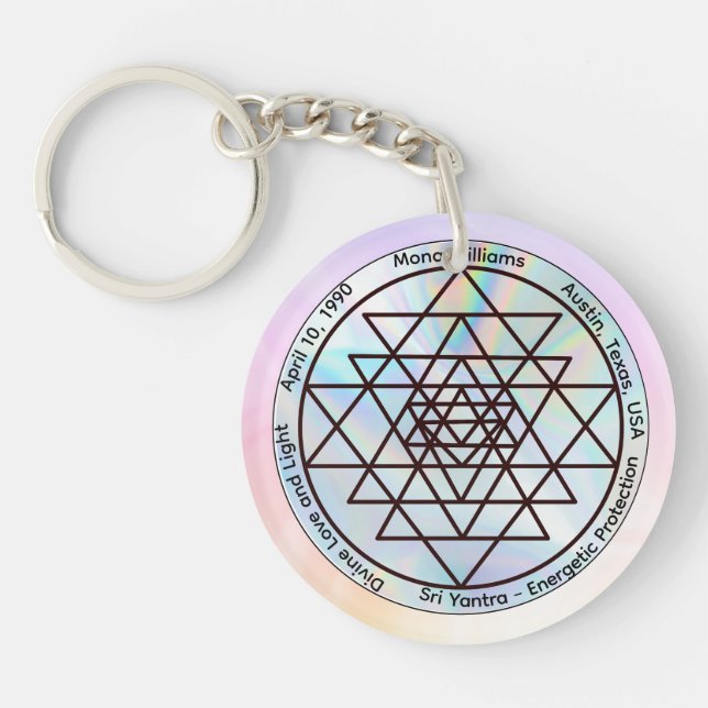 Sri Yantra – Anpassningsbar Skyddstalisman (Framsidan)