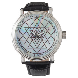Sri Yantra – Anpassningsbar Skyddstalisman Armbandsur