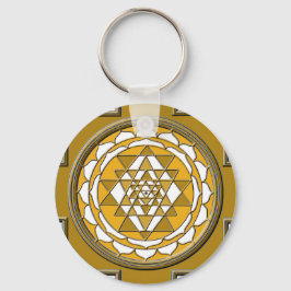 Sri Yantra Bronze Nyckelring