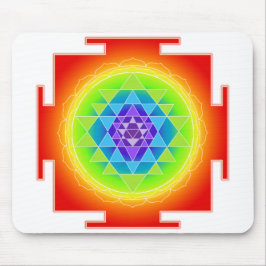 Sri Yantra/Chakra/Regnbåge Musmatta