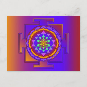 SRI YANTRA-färgaden + dina idéer Vykort