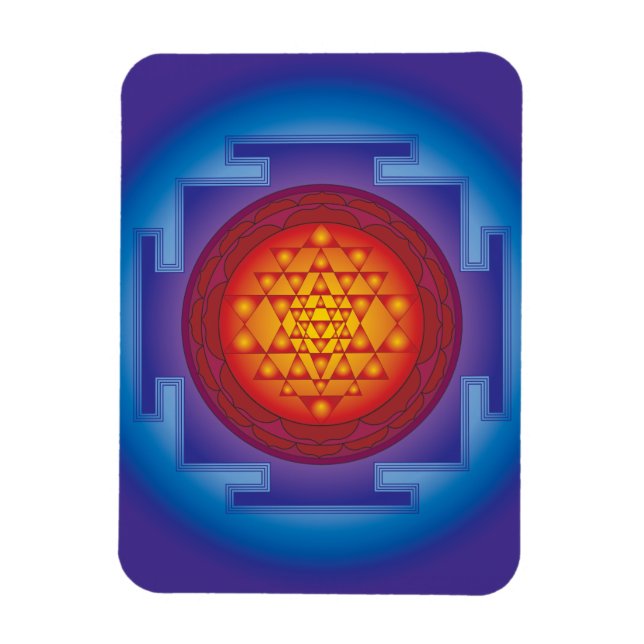 SRI YANTRA - FLAME MAGNET (Vertikal)