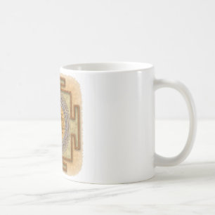 Sri-Yantra-Guld Kaffemugg