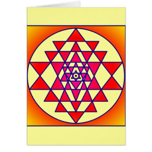Sri Yantra Hälsningskort