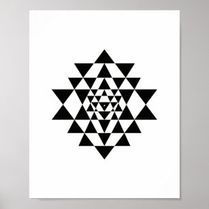 Sri Yantra Helig Geometry Wall Art Poster