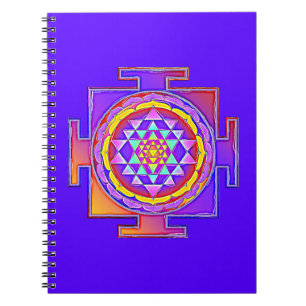 Sri Yantra - Hinduism Symbol Design 1 Anteckningsbok