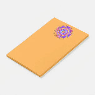 Sri Yantra - Hinduism Symbol Design 1 Post-it Block