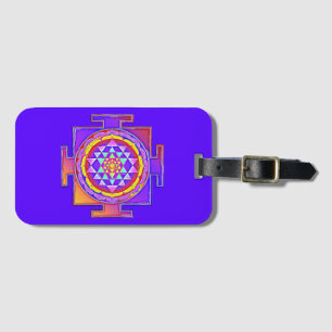 Sri Yantra - hinduistisk symboldesign 1 Bagagebricka