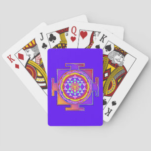 Sri Yantra - hinduistisk symboldesign 1 Casinokort