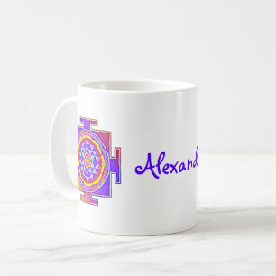 Sri Yantra - hinduistisk symboldesign 1 Kaffemugg