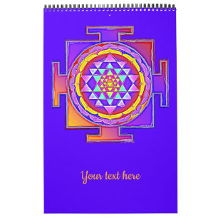Sri Yantra - hinduistisk symboldesign 1 Kalender